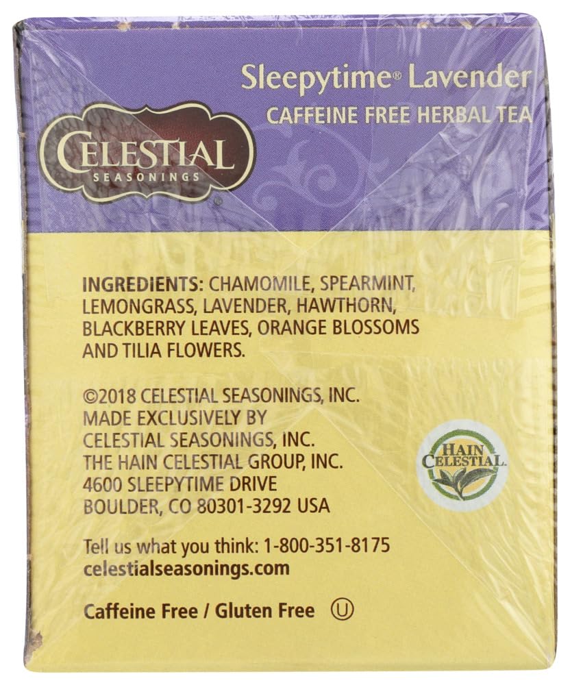 Celestial Seasonings, Tea Herbal Sleepytime Lavender Pack of Two