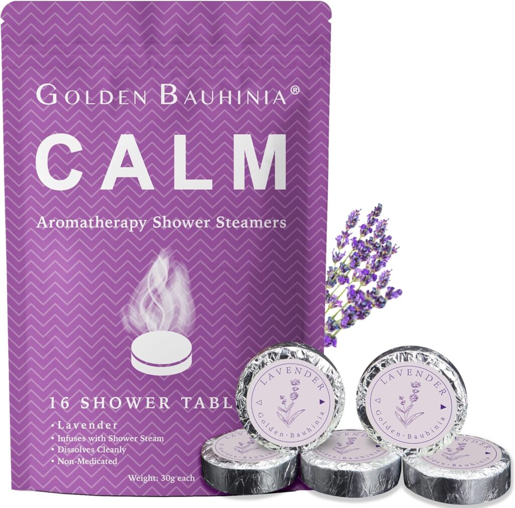 Intensely Refreshing Lavender Aromatherapy Shower Steamers - 16 Pack: Ideal for Valentines Day, Birthday Gifts - The Ultimate Stress Relief  Relaxation Experience for Women and Men