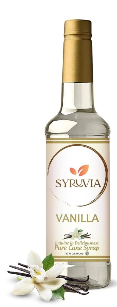 Syruvia Coffee Syrup Variety Pack Vanilla  Lavender Coffee Syrup Flavor With Pump, 25.4 fl oz, Kosher, Gluten Free, Perfect for Coffee, Drinks, Desserts, and More, No Coloring,